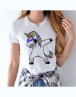 2018 Nowy Pocierając Jednorożec t-shirt Kobiet T Koszula Z Krótkim Rękawem koszulki O-Neck Topy Moda Panda/Mops Cat Cartoon Druk