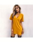 Kobiety Lato T-Shirt 2018 Dorywczo Luźne Koszulek Z Krótkim Rękawem Sexy Dekolt Bawełna Koszulkę Femme Panie Długi Topy Plus Siz