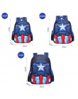 Plecak dla dzieci Chłopców Kapitan Ameryka Torby Szkolne Dla Chłopców Dziewczyny Dzieci Podstawowej Studenci Superhero Plecaki 4