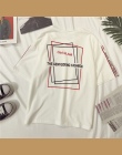 TEAEGG Krótki rękaw T-shirt 2018 Nowy wzór luźne i wygodne joker Wypoczynek Student miłość drukowanie Najniższy koszula km704
