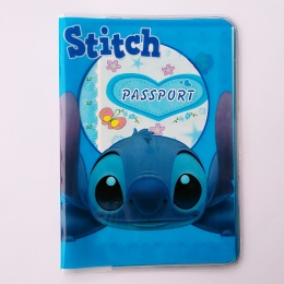 Cartoon Lilo stitch Skóra Posiadacza Paszportu Posiadacza Karty ID PCV 3D Projekt Posiadacza Paszportu Paszport Pokrywa 14*9.6 C