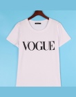 Plus Rozmiar XS-4XL Moda Lato T Koszula Kobiety VOGUE Nadrukiem T-shirt Kobiet Topy Koszulkę Femme Nowości Hot Sprzedaż