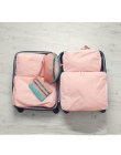5 Sztuk/zestaw Wysokiej Jakości Oxford Tkaniny Oczek Worka Pakowania Cube Bagażu Organizator Organizator Podróży Torby Podróżne 