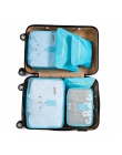 IUX Nylon System Pakowania Cube Travel Bag Trwałe 6 Sztuk Jeden Zestaw Duża Pojemność Torby Unisex Organizować Sortowania Odzież