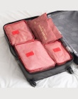 6 sztuk/zestaw Wysokiej Jakości Oxford Tkaniny Mesh Torba Podróżna Organizator Przechowalnia Pakowania Cube Organizator Higieny 