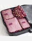 6 Sztuk/zestaw Wysokiej Jakości Oxford Tkaniny Oczek Worka Pakowania Cube Bagażu Organizator Organizator Podróży Torby Podróżne