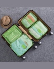 HMUNII Nylon System Pakowania Cube Travel Bag Trwałe 6 Sztuk jeden Zestaw Duża Pojemność Unisex Odzież Organizują Torby Sortowan