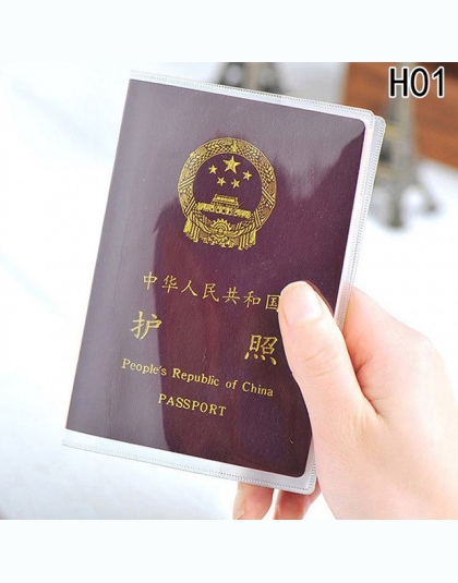Przezroczyste Torby Dokument Paszport Paszport Okładka Na Wodoodporna Tuleję ochronną