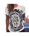 2018 Nowe Mody Kobiet T Koszula Z Krótkim Rękawem Kobiety Wydrukowano O-Neck Bawełniane T-shirty Kobiet Retro Graffiti Kwiat Żeń