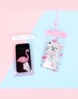 Śliczne Flamingo Kaktus Wodoodporna Torba Etui Telefon komórkowy PCV Case For iPhone Samsung Monety Kiesy Posiadacz Karty Portfe