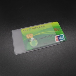 Wodoodporna Pcv Posiadacz Karty Kredytowej Plastikowe portfel na karty kredytowe Banku Karty Protector Posiadacza Karty Id Karty