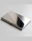 Ze Stali Nierdzewnej Srebrny Aluminium Przypadku Karty Kredytowej Posiadacza karty Kobiet Vogue Mężczyźni Pole ID Karty portfele