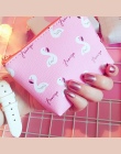 1 PC Popularne Kobiety Flamingo Strawberry Wzór Monety Portmonetka Zip Bag dziecko dziewczyny chłopcy Mini Portfel PU Skóra Prze