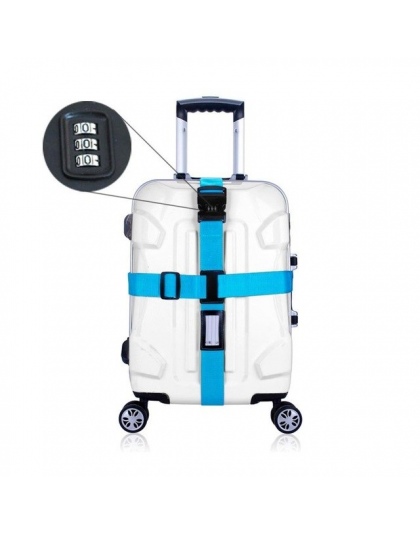 Blet Krzyżykiem Projektowania Zamek Walizka bagaż Pasy Pasy Klamry Pasa Bagażu Podróży Regulowany Pakowania