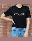 Moda Marka Lato T Koszula Kobiety VOGUE Wydrukowano Kobieta Koszulki Kobiety O-neck Tops Koszulkę Femme Harajuku Odzież Codzienn