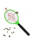 2 baterie AA Obsługiwany Ręcznie Rakieta Elektryczny Swatter Komarów Owady Domu Ogród Pest Bug Fly Mosquito Zapper Packa Morderc