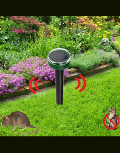 Ogród Yard Nowy Przydatne Solar Power Ekologiczne Ultradźwiękowy Gopher Mole Wąż Mysz Pest Odrzuć Odstraszacz Kontrola