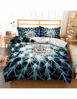 HELENGILI 3D Pościel Zestaw Kaktus Drukuj Kołdra pokrywa zestaw realistyczne pościel z poszewki łóżko zestaw Tekstylia domowe #2
