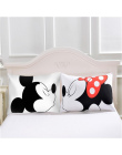 Śliczne Mickey Mouse Poszewka na Poduszkę Biały Para Kochanków Prezent Poduszka Rzut Poszewki Home Beddroom Dwie Pary Poduszki P