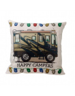 10 styl Talia poszewka na poduszkę Szczęśliwy Wczasowiczów pillowcover poduszka przypadki tekstylia domowe prezent poduszka pośl