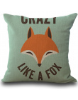 Moda poduszki obejmuje śliczne Fox Drukuj Bed Home Poszewka na Poduszkę super jakość poszewka poduszki obejmuje