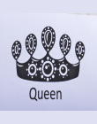 2 sztuk Royal Crown pościel Poduszki Obejmuje Królowej King Cat Projektant Poszewki biały poszewka na poduszkę