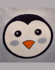 Przesilenie Flanela Koral Koc dziecko kreskówka penguin style chłopiec Dzieci łóżko koc prześcieradło Podróży Przenośne Koc