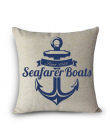 Strona główna dekoracyjne poduszki Europa plac bawełniana pościel morskie poduszki siedzenia Sea style żeglarstwo Kotwica coussi