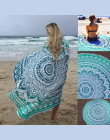 Sunbath Okrągłe Ręczniki Plażowe Czeski Styl Wydruku Ball Tassel Koc Mata Do Jogi Kobiet Opalania Sukienka Ręcznik kąpielowy