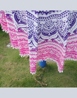 Sunbath Okrągłe Ręczniki Plażowe Czeski Styl Wydruku Ball Tassel Koc Mata Do Jogi Kobiet Opalania Sukienka Ręcznik kąpielowy