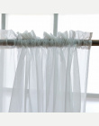 Kuchnia Tulle Zasłony Okna Translucidus Modern Home Dekoracje Biały Sheer Voile Zasłony do Salonu Pojedynczy Panel B502