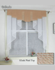 Moda Plisowane Projekt Szwy Kolory Tulle Balkon Kuchnia Zasłony Okna Jeden Zestaw