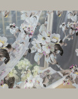 Gotowe Wykonane Na Zamówienie Kwiat Kwiatowy Woal Sheer Tulle Zasłony do Salonu Sypialnia Kuchnia Drzwi Okno Home Decor, 1 Panel