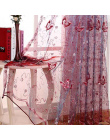 Francuski Romantyczny Shining Motyl Haftowane Woal Zasłony Okno Panelu Tekstylia Domowe Sypialnia Zasłony Tulle Cortinas T & 344