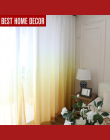Gradient kolor okna zasłony do salonu sypialnia kuchnia tulle zasłony i stawki cieniowania blackout zasłony okna 75%
