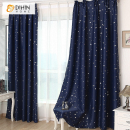 DIHIN 1 Panel gwiazda zasłony zaciemniające dla sypialnia salon kurtyna pokoju dzieciaka kurtyny cortina para la cortina del apa