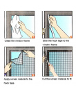DIY okno ekran Lato Anti-Komara Okno Ekran okna moskitiera z włókna Szklanego gaza ekrany niewidoczne