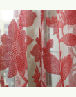 Tulle floral design zabiegi okna zasłony białe tkaniny gotowych żakardowe panel drzwi do kuchni zasłony sheer przezroczyste