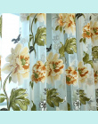 NAPEARL Nowy klasyczny klasyczny kwiat zasłony okna pokaz dostosować gotowe produkty fioletowy tiul kurtyny