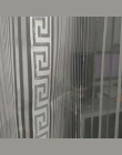 Szary Srebrny Tulle Dla Salon Sypialnia Nowoczesne Chińskie Geometryczny Wzór Przędzy Barwionej Domu Okna Zasłony Woal Zasłony w