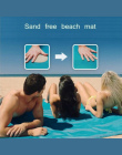 Naturelife Piasek Darmo Mata Plażowa Przenośne Blue beach mat antypoślizgowe Maty Dywan Zewnątrz mata na Plaży Piasku wsparcie d