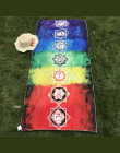 Lepsza Jakość Wykonane Z Bawełny Czechy Indie Mandala Gobelin Plaża Rzut Koc 7 Chakra Rainbow Stripes Ręcznik Mata Do Jogi