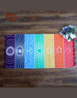 Rainbow Stripes BeddingOutlet 7 Chakra Mandala Koc Z Mikrofibry Ręcznik Plażowy Dla Dorosłych Prostokąt Czeski Gobelin Mata Do J