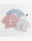 Wesołych Dość 2018 lato nowy Harajuku kobiety t shirt ice cream Koreański styl bawełna loose crop topy kawaii t-shirt kobiet tee