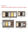 Kawaii Zapraszamy Maty Podłogowe Zwierząt Kot Drukowane Łazienka Kuchnia Dywany Wycieraczki Kot Mata Podłogowa dla Salon Anti-Sl