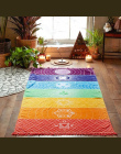 Mandala gobelin ścienne Rainbow Beach Mat Koc Wall Hanging Tapestry Paskiem Ręcznik Jogi prać w pralce Super pluszowe budowy