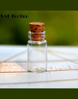10 sztuk/zestaw Mini Małe Słoiki Szklane Butelki z Tiny Wyczyść Cork Korek Fiolki Pojemniki Wiadomość MS193 Życzeń Biżuteria Wes