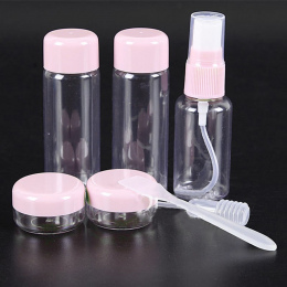 Mini Travel Makeup Kosmetyczne Butelki Plastikowe Przezroczyste Perfumy Uzupełnić Pojemnik Krem Do Twarzy Przechowywania Butelki