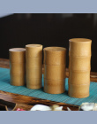 Bambus Przechowywania Butelek Kuchnia Pojemnik Herbata Pole Przypadku Organizator Spice Jar Puszki Okrągłe Czapki Seal Pojemnik 