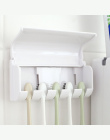 1 zestaw Kreatywny Automatyczny Dozownik Pasty Do Zębów z Szczoteczka Posiadacza Łazienka Wodoodporny Lepkiej Pasty Do Zębów Squ